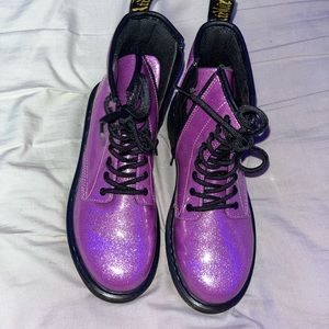 COPY - womens pink glittery doc martens size 5